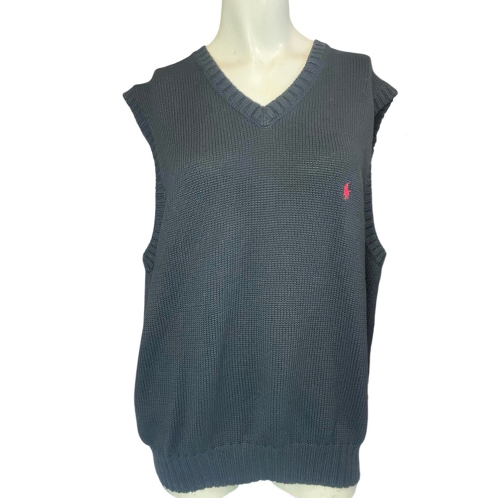 Men's Polo Ralph Lauren Sweater Vest XL Black